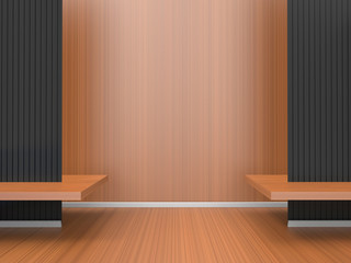Modern Room of home office Composition Art  / Exhibition Contemporary clean Space