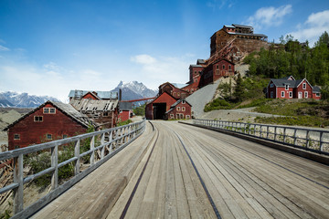 Ghost town of Kennicott, Alaska in the Wrangell-St. Elias Nation