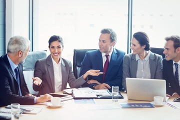 Businesspeople in conference room