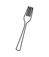 fork cutlery isolated icon vector illustration design