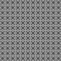 Seamless Intersecting Geometric Vintage Circle Pattern