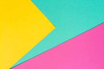 Colored paper in a geometric flat composition.