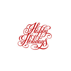 happy holidays handwritten lettering text inscription holiday ph