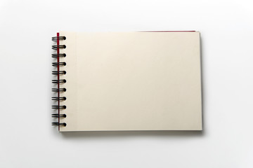 paint book on white table background
