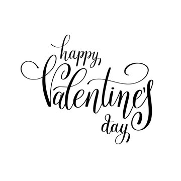 happy valentines day handwritten lettering holiday design to gre