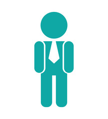 businessman silhouette isolated icon vector illustration design