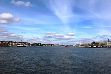 View from Göta Canal to Gothenburg, Sweden Scandinavia