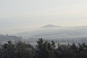 Landschaft im Frostkleid