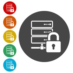 Lock Database symbol, Locked database Icon