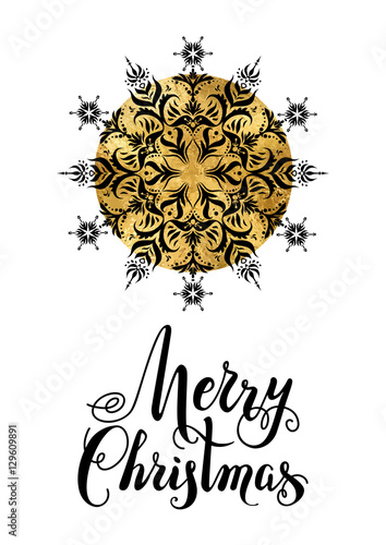 &quot;Merry Christmas snowflake&quot; Stock image and royalty-free vector files