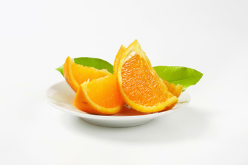 Fresh orange slices