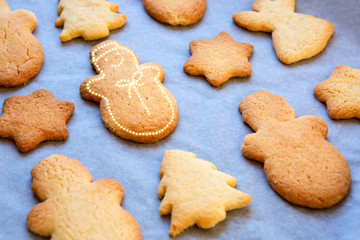 Homemade christmas cookies.