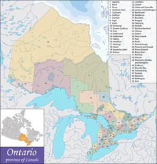 Map of Ontario