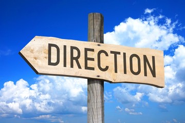 Direction - wooden signpost