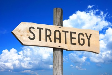 Strategy - wooden signpost