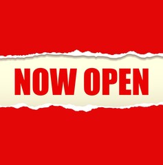 Now open