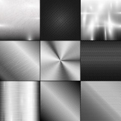 Metal texture background vector.