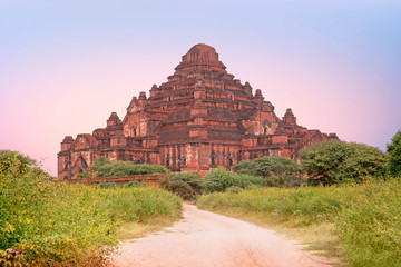 The Dhammayangyi Temple, ancient pagoda in the landscape from Ba