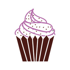 delicious sweet cake icon vector illustration design