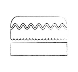 delicious sweet cake icon vector illustration design