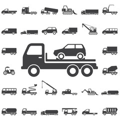 Fototapeta premium Auto Evacuator Icon