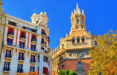 Beautiful buildings in the centre of Valencia - Spain