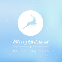 Merry Christmas & Happy New Year Deer Icon