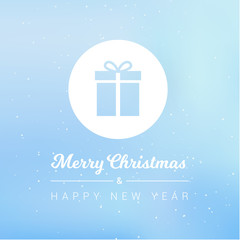 Merry Christmas & Happy New Year Gift Icon