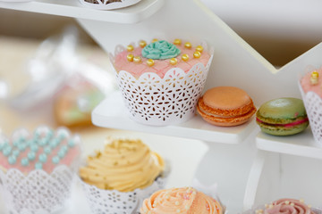 wedding candy bar outdoors