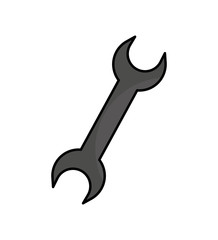 wrench tool isolated icon vector illustration design