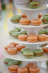 wedding candy bar outdoors