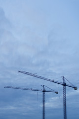Obraz premium Contruction Crane