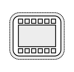 tape photographic roll isolated icon vector illustration design