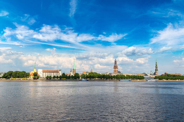 Obraz premium Panoramic view of Riga