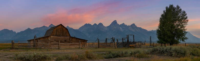Mormon Row Sunrise Panorama 