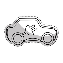eco friendly car icon image vector illustration design 