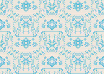 Christmas pattern background blue template gift wrapping
