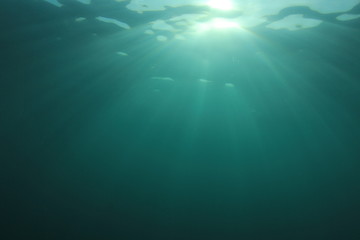Underwater background in sea