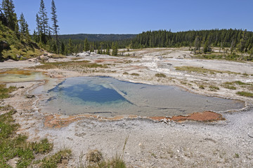 Colorful Pool in the Backcountry