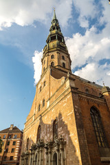 Fototapeta na wymiar Saint Peter church in Riga