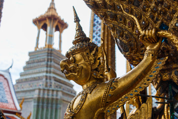 Fototapeta na wymiar Garuda-Garuda of Wat Phra Kaew The Temple of Emerald Buddha in Bangkok, Thailand