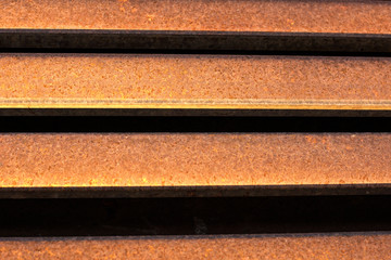 Rusty Steel Rails