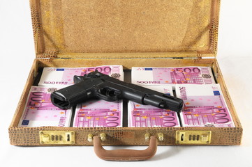 Suitcase Full of Banknotes