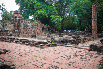 Wat Mahathat temple, Ayutthaya Historical Park, Phra Nakhon Si A
