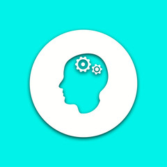 Brain - vector icon.
