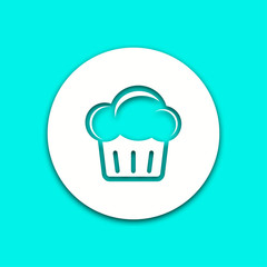 Cake - vector icon.