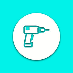 Drill - vector icon.