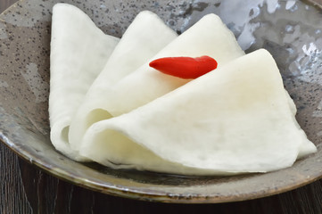 京都の漬け物　千枚漬け