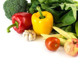 Group of fresh vegetables