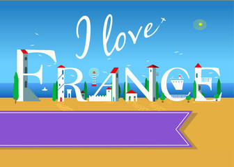 I love France. Travel card